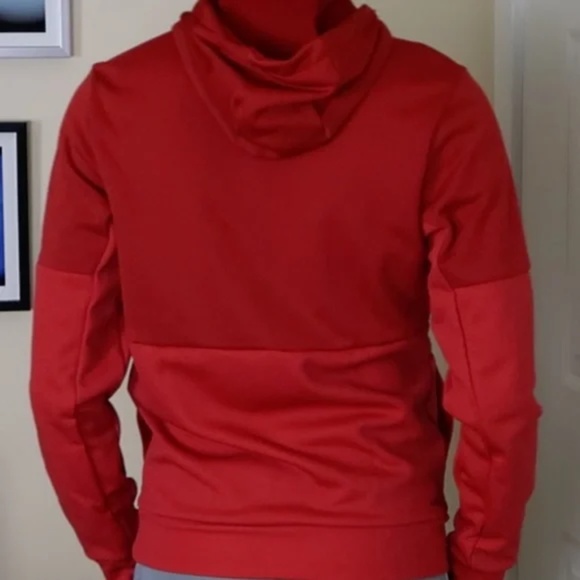 Men's Red Adidas Hoodie - Picture 4 of 4